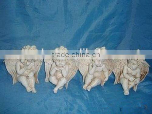 The resin little white sleeping angel sculpture