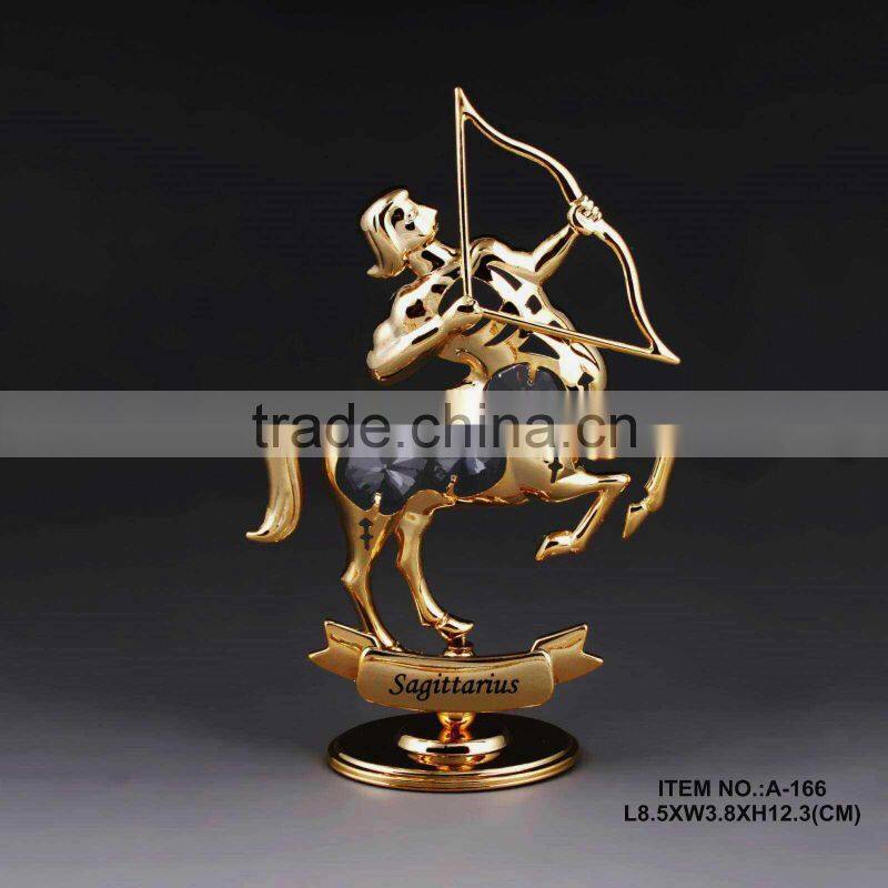 24K gold plated zodiac capricom Decoration