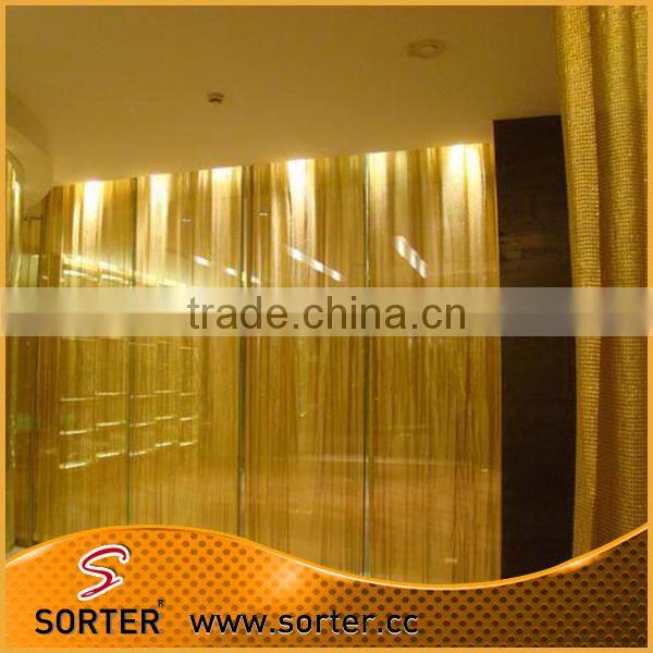 Sorter golden aluminum alloy metal cloth for folding screen