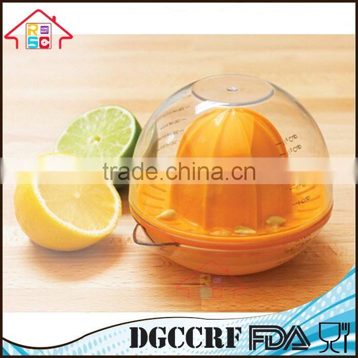 NBRSC Progressive Dome Lid Manual Citrus Juicer Lemon Juice Extractor Hand Plastic Lemon Squeezer