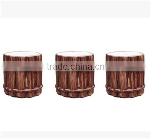 embossed ceramic Tiki mug