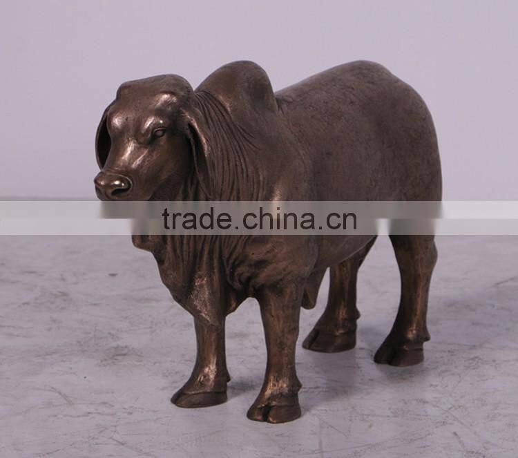 Animal garden statue bronze brahman bull sculpture for sale