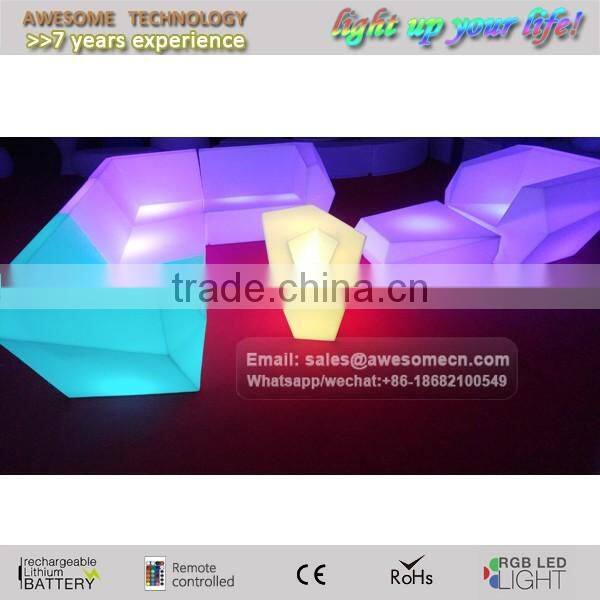 large single couch sofa with led lights for lounge