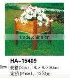 Solid wood park & street beautiful flower planter box (HA-15507)