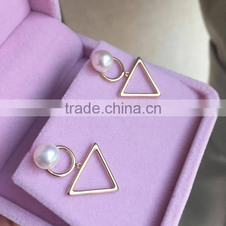 fashionable 5-5.5 mm Akoya pearl earring