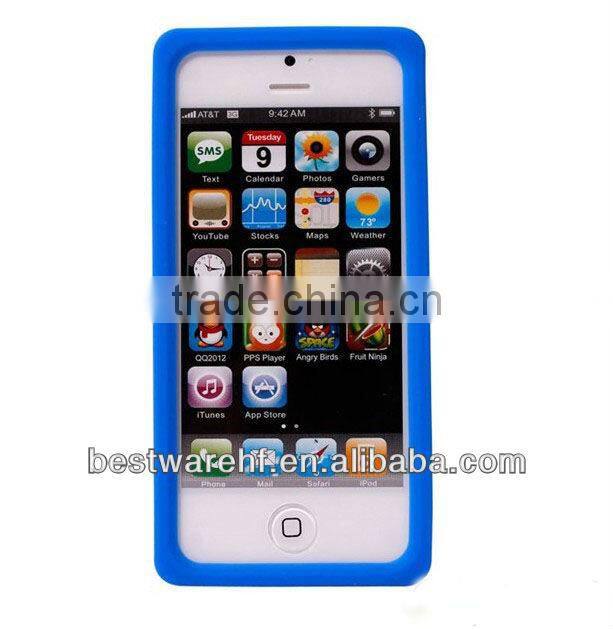 2013 hot sell cheap silicone case cover for iphone5 5s 5c