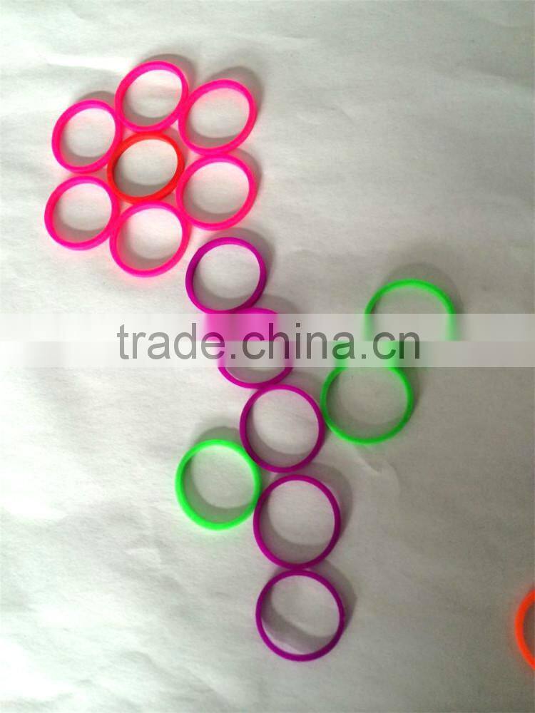 silicon rubber band mix color( yellow, green, blue ,red or request)