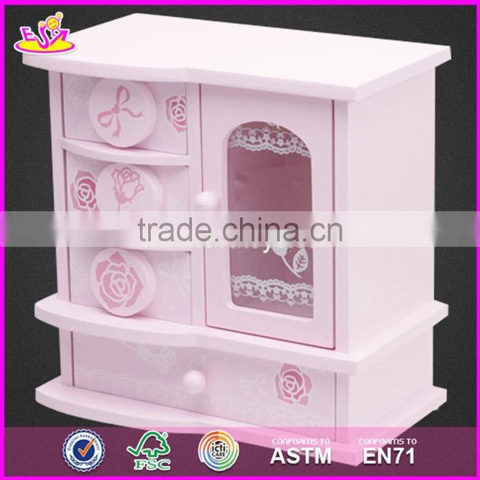 Handmade lovely wooden jewelry organizer W09E018-S