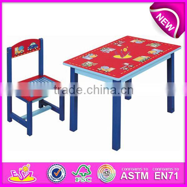 New and popular wooden table chair,modern children dining table and chair set toys,outdoor kids wood table and chair W08G039