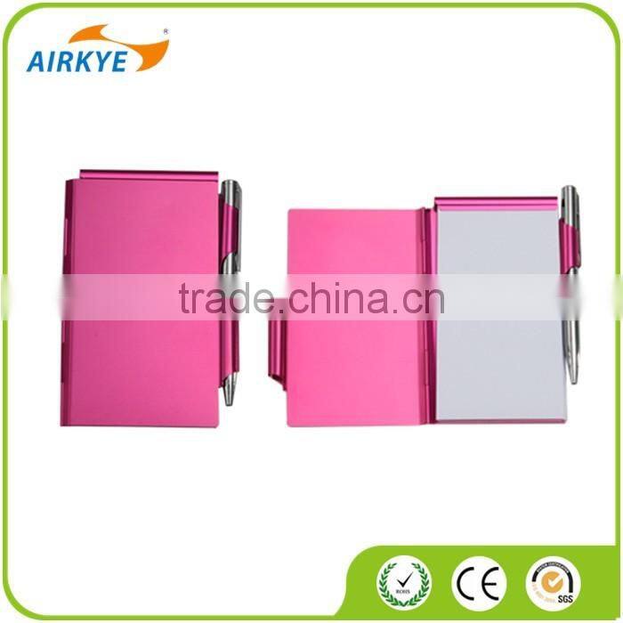 Customed colour Metal notebook with pen