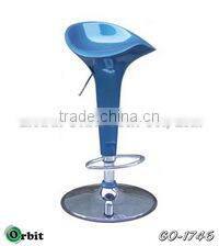Height Adjustable Black Bar Chair Modern Bar Stool Plastic Bar Stool