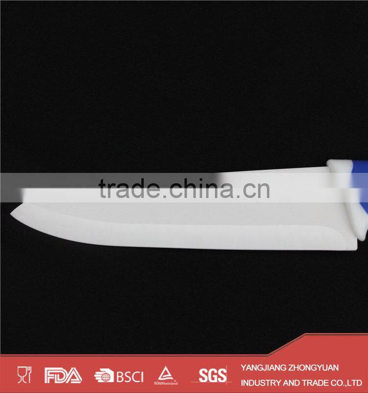 Hot selling plastic handle ceramic kitchen knives set with acrylic knife block and peeler