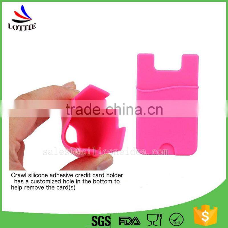 Silicone cell mobile phone holder credit phone card holder with low price
