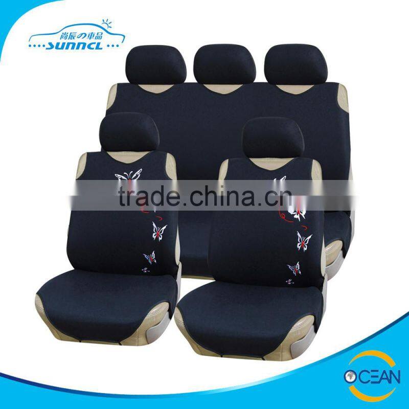 9pcs Set Dubai Wellfit Popular PU Leather Car Seat Cover
