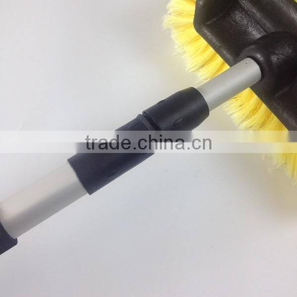luxury bristle telescopic truck wash brush with 2 meter pole