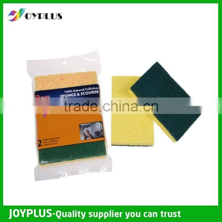 2PK Cellulose Sponge Scouring Pad