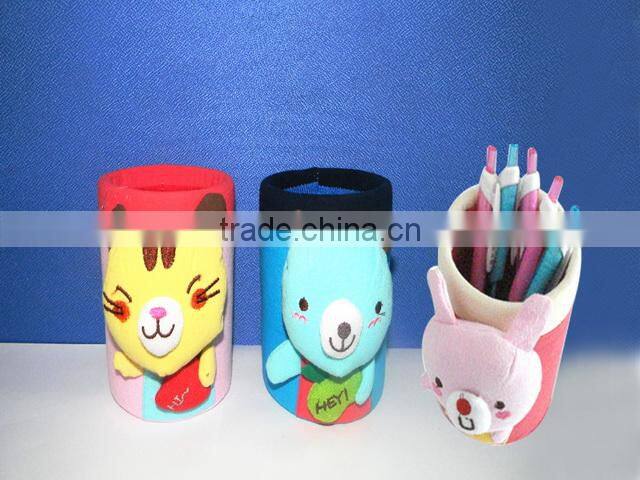 plastic pen container