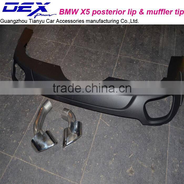 racing muffler tip PP rear diffuser for B~MW X5