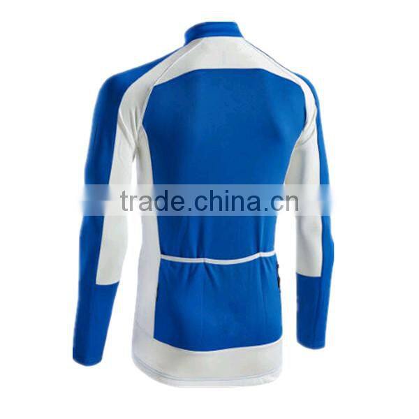 cheap mens comfortable Breathable long sleeve cycling jersey with rear pockets