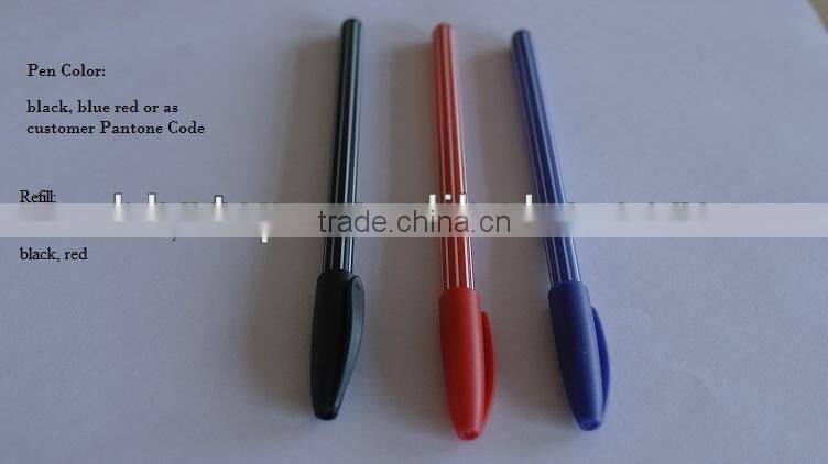 BHNPP4484 Ballpoint Pens Promotional Gift Plastic Stripe Ballpint Pen For sale