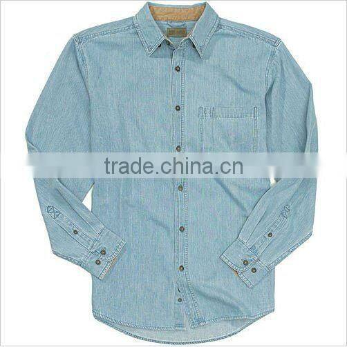 Light Color Men's Cotton Dress Shirt