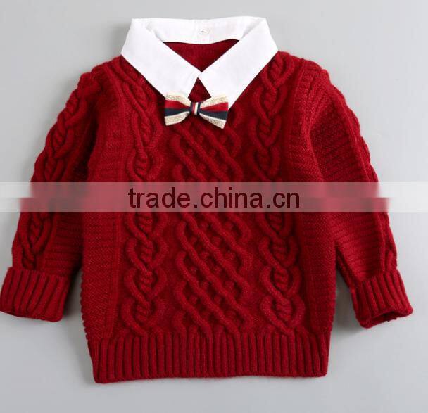 Latest new design baby boy cashmere knitted sweater