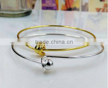 2016 stainless steel screw bangle high end ball screw bangle small ball cuff screw bangle