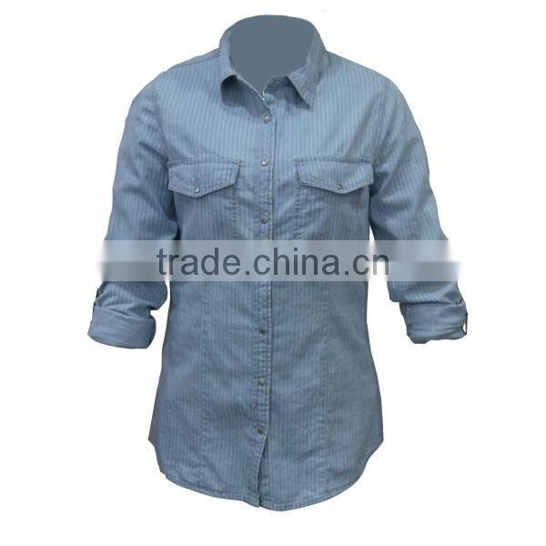 Kids denim shirt long sleeve denim designer denim shirts