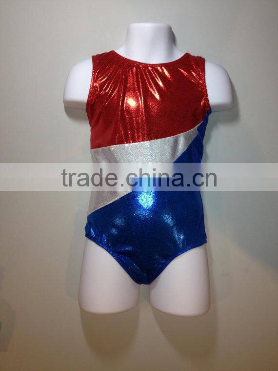 American Flag Independence Day kids leotards