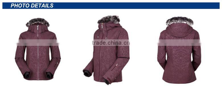 2015 New design customized women outdoor clothing ski wear professional ski wear
