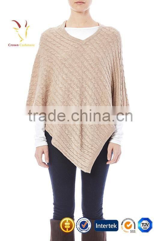 New Fashion Wrap Poncho Cable Cotton Ponchos