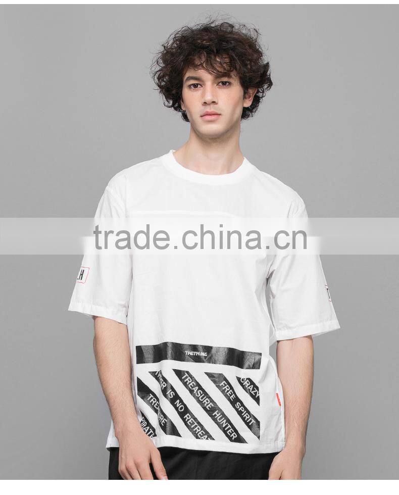 OEM short sleeve round neck 100% cotton tshirt printing custom t shirt men t shirt wholesale