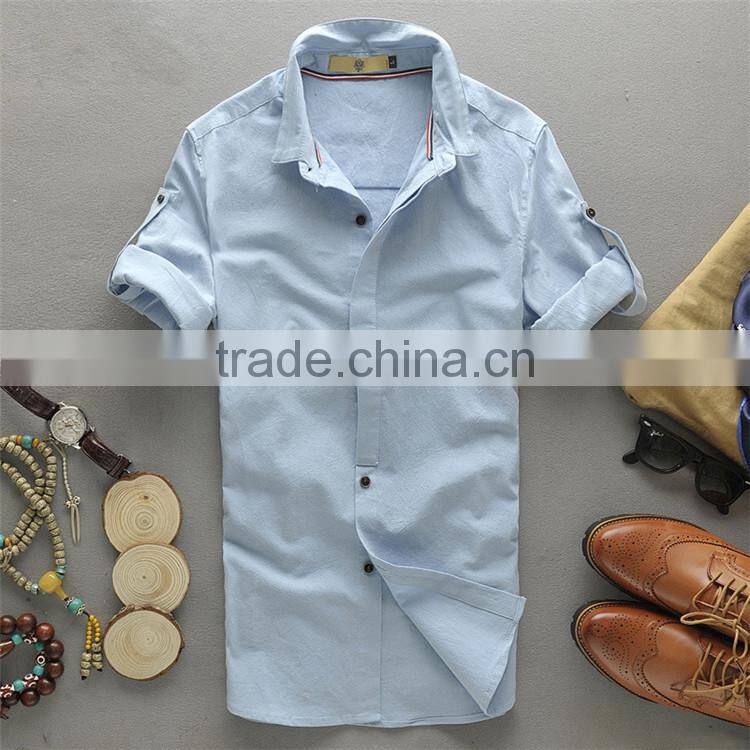 2015 printing design mens formal 100 cotton non iron latest design of half shirt