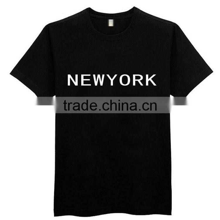 Top quality 97% combed cotton 3% spandex custom print t shirt