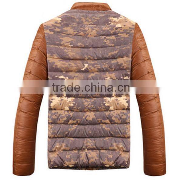 2015 Custom Men Down Camouflage Jacket For The Winter