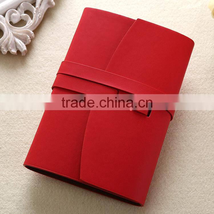 High grade PU cover travel notebook custom loose leaf planner personal diary notebook