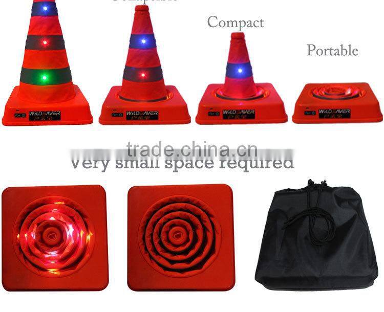collapsible portable safety orange foldable traffic cone