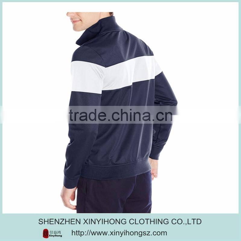 custom zip up hoodirs anti-pilling two tone hoodies for men