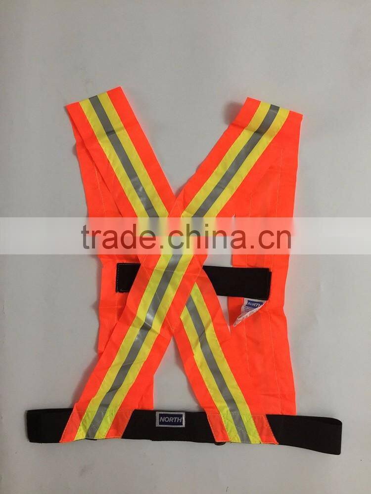 Nylon material reflective work safety man belt with contrast color