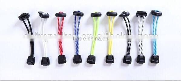 Fashiontable sports running non-slip polyester round elastic shoe laces for kids