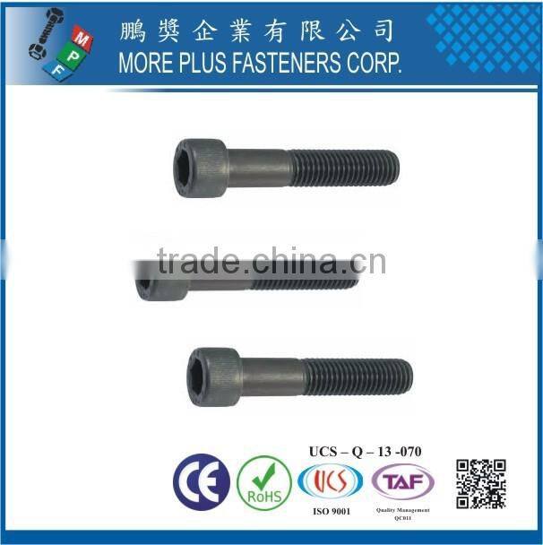 Made in Taiwan Factory Carbon Steel Stainless Steel Class10.9 DIN912 Socket Countersunk Head Screw Allen Bolt