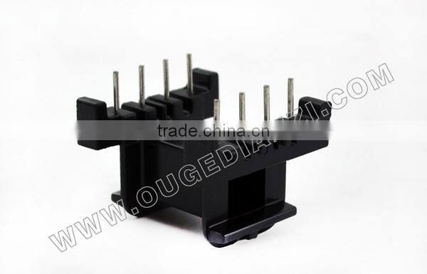 EF2507 horizontal pin 4+4 bobbin for 220v 12v step down transformer bobbin