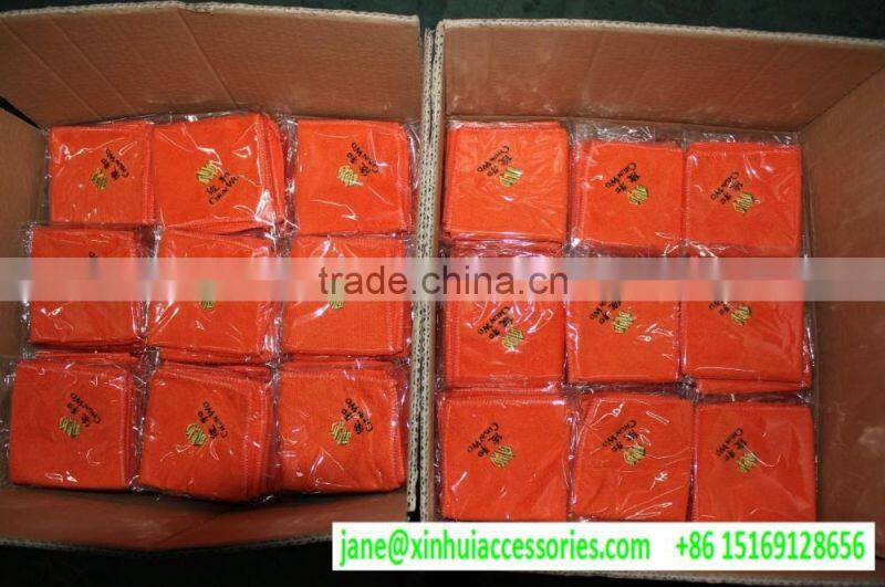 Cheap Promotional advertising custom logo fitness face hand towel