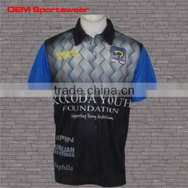 New design bowling sport polo t shirts