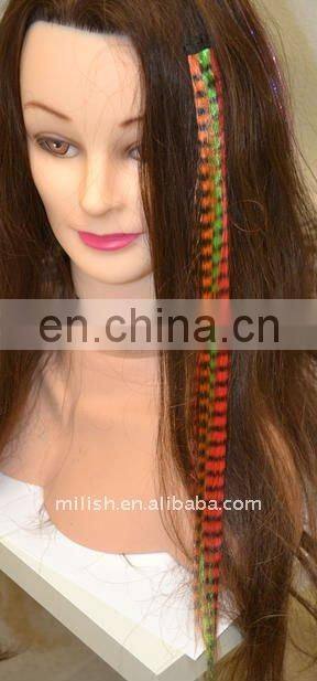 grizzly rooster feathers hair extensions FHE-0310