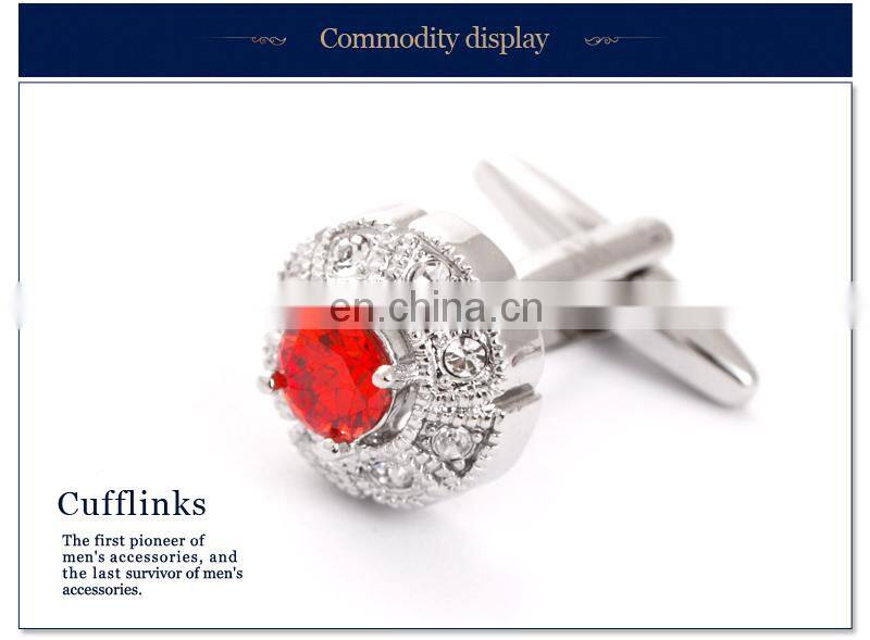 Red Diamond Luxury Cufflink For wedding Cufflink Jewerly