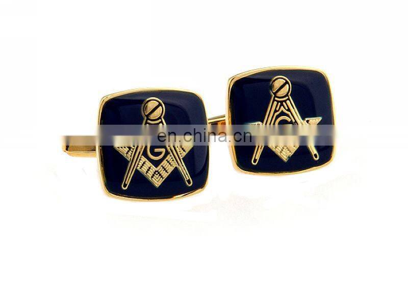 Customer's design printed resin cufflinks gold plated enamel jewelry high quality cufflinks free shipping