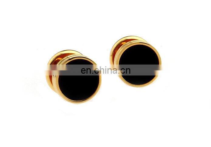 Gold plated metal studs Cufflinks Manufacture Alibaba wholesale