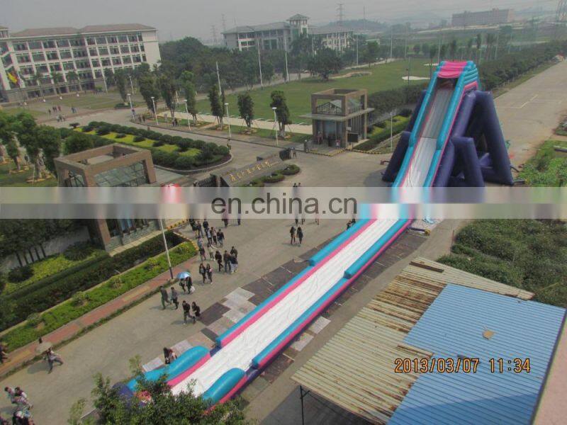 Giant inflatable water slide blue inflatable water slide for kids and adults