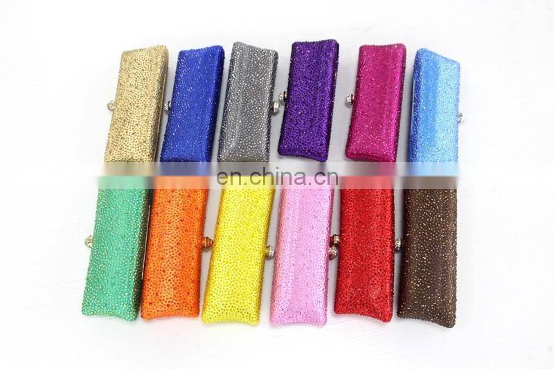No.1802A Yellow color clutch evening party bags,evening clutch bags,multicolor crystal clutch bags